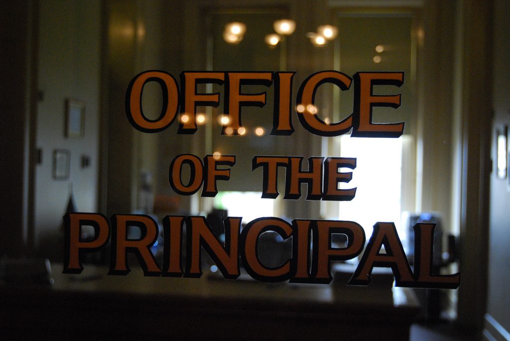 office of the principal for teen counseling